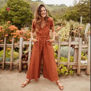 The Dawn Jumper Rust Linen